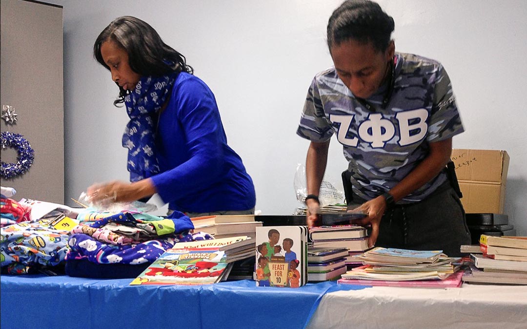 Chapter Collects Pajamas and Books for Local Children